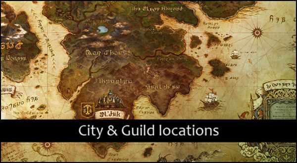 FFXIV Maps of City & Guilds!