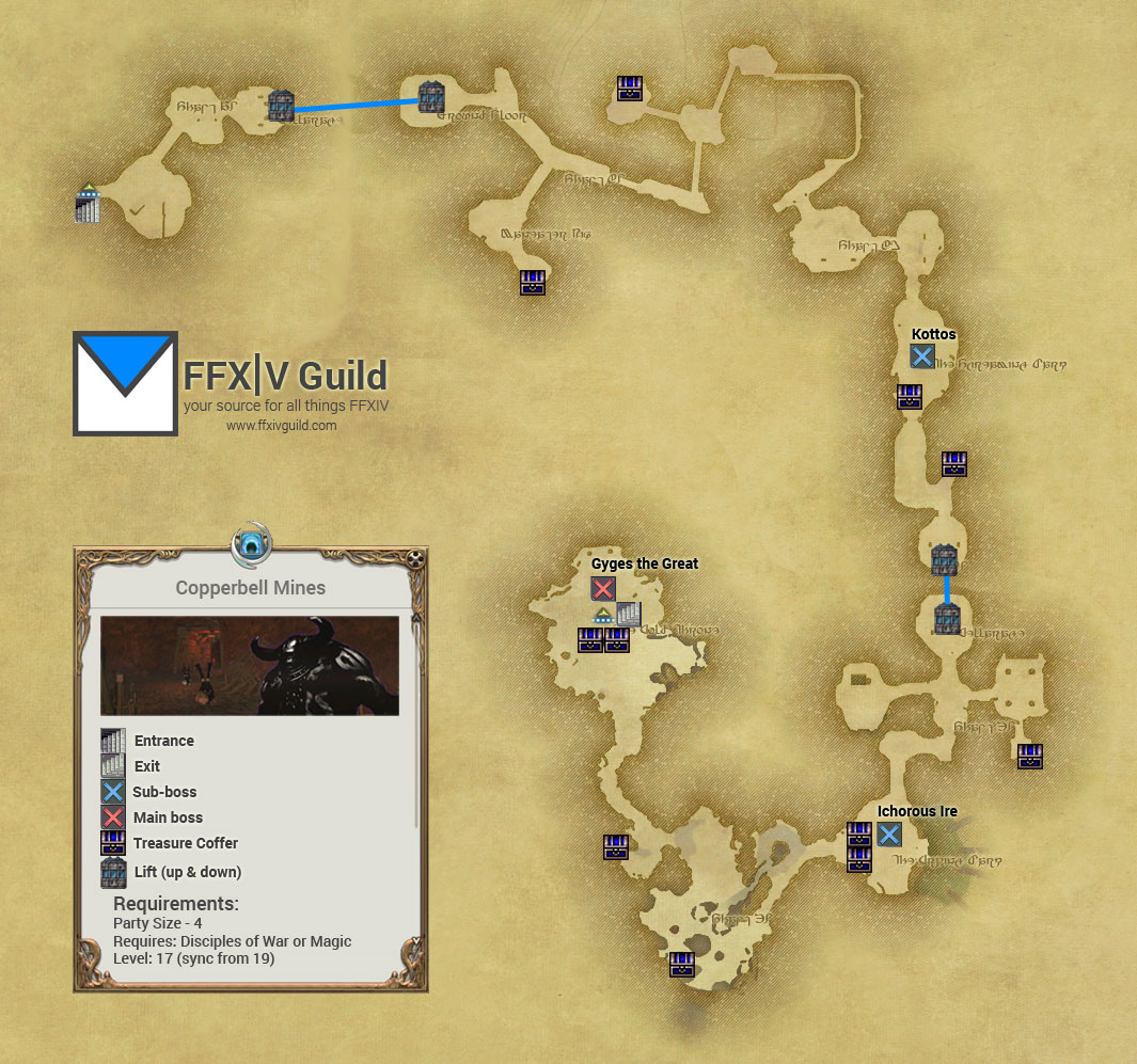 FFXIV-ARR-Copperbell-Mines-Map