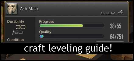 FFXIV Crafting Leveling & EXP Guide