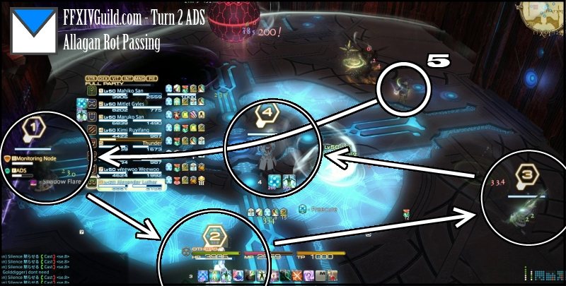 bcob coils turn 2 allagan rot numbering positioning example ffxiv arr