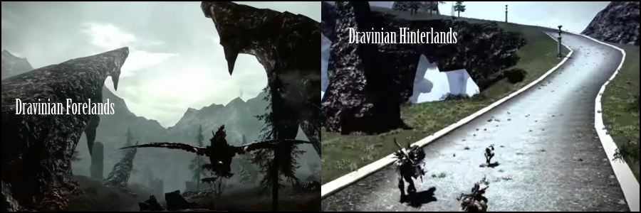 heavensward ffxiv new areas dravinian forelands dravinian hinterlands