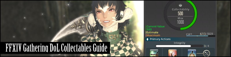 FFXIV DoL Gathering Collectables Guide