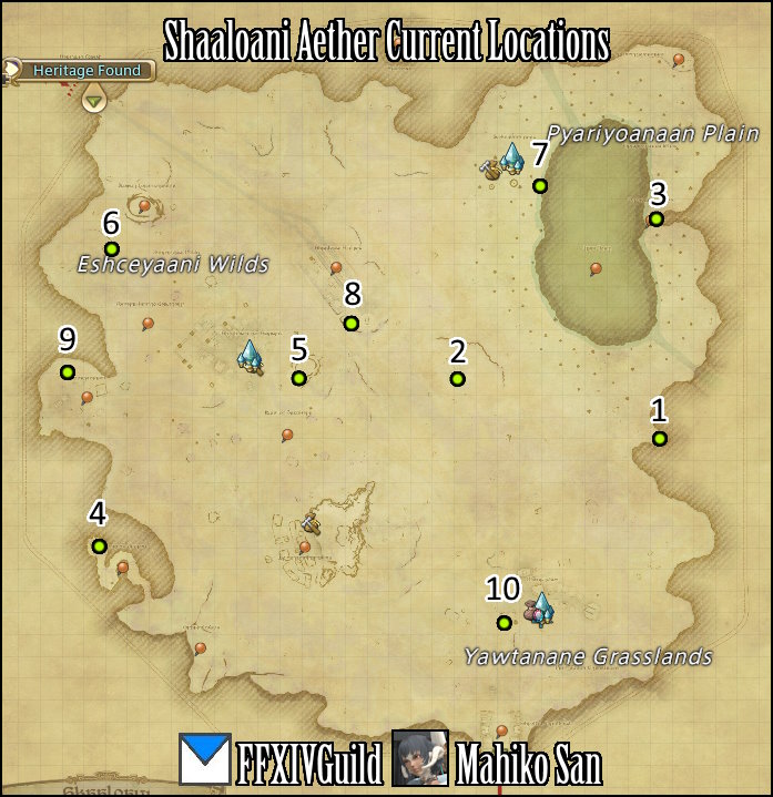 Shaaloani Aether Current Locations Map